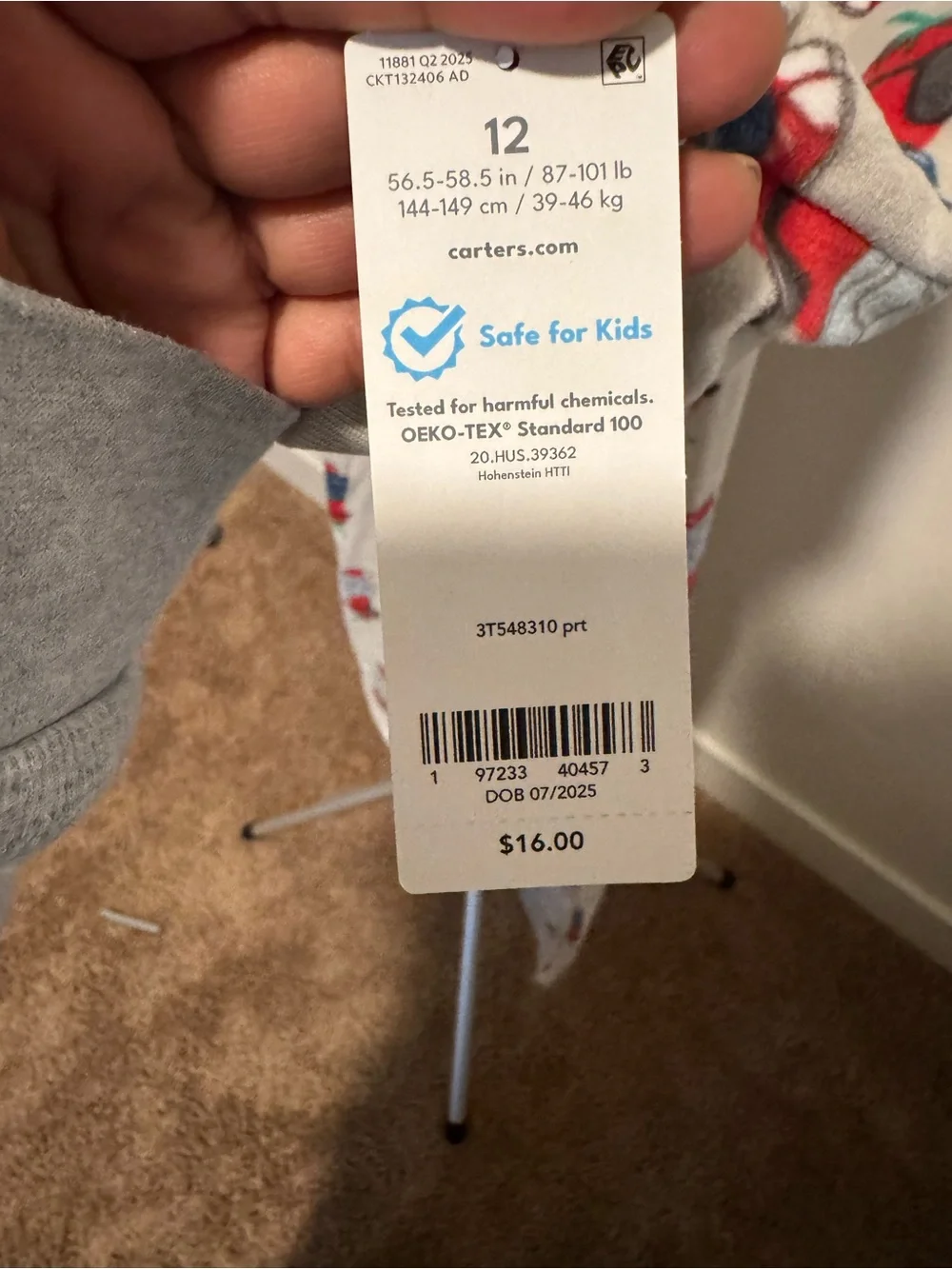 Carter's Light Gray Sleep Sack with Red & Blue Character Prints